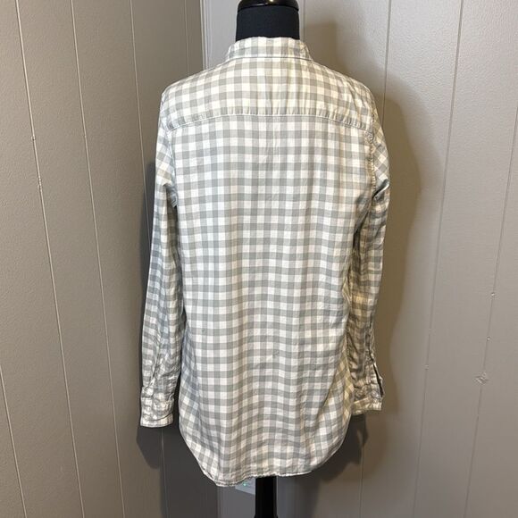 Garnet Hill Women’s 6 Casual Button Down Shirt Checks Contemporary - Picture 4 of 6